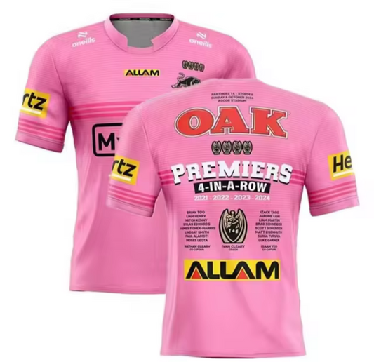 2024 Penrith Panthers Premiers 4PEAT Adults Jerseys Top Quality