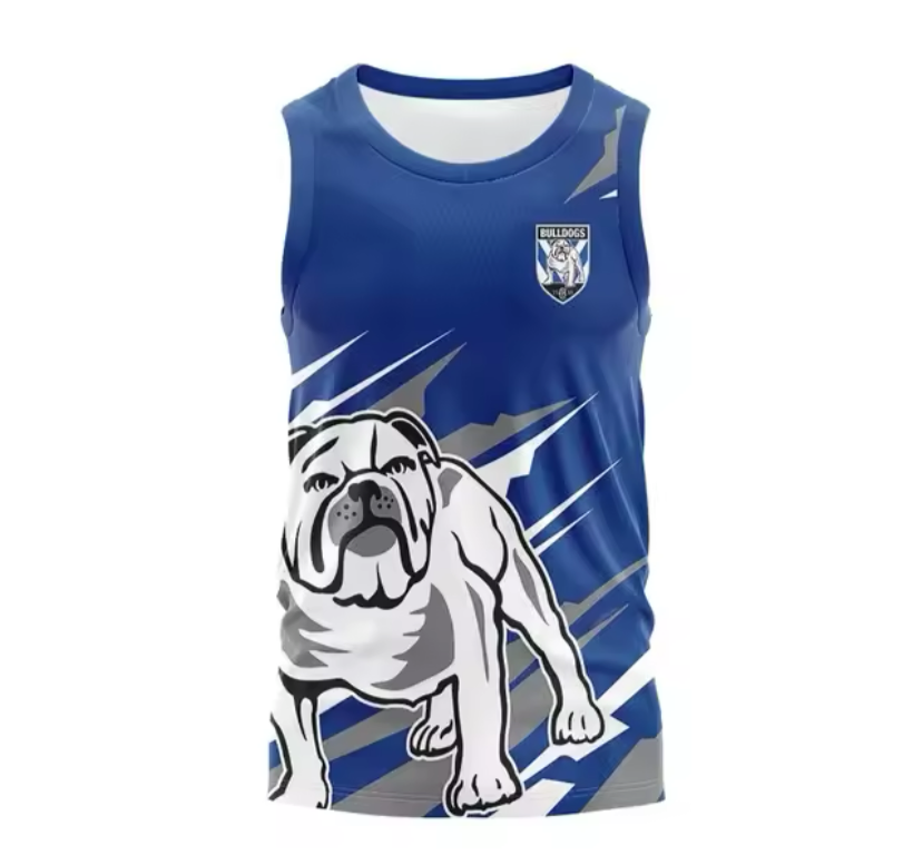 2024 Canterbury Bulldogs Adults Singlet Top Quality