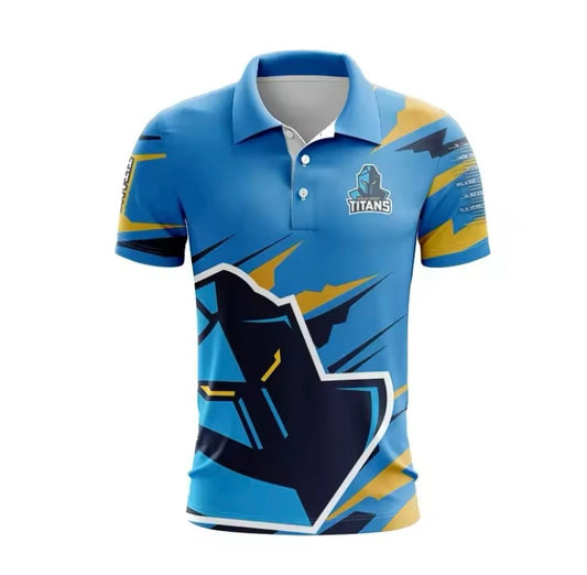 2024 Gold Coast Titans Adults Polo Jerseys Top Quality